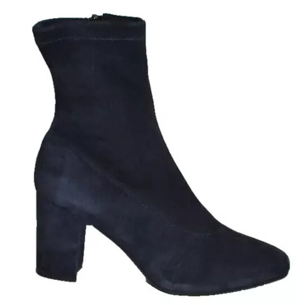 New! AQUATALIA Briana Stretch Suede Sock Booties Blue Size 8.5 DD437